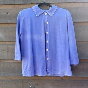 Vintage Blue/purple long sleeve shirt